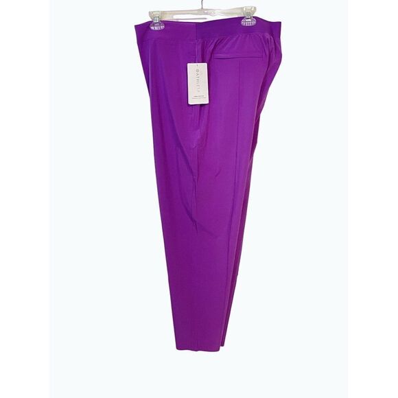 ATHLETA Brooklyn Heights Pants Jazzy Purple Vienna Slim Stretch Tech NWT Size 8 - Picture 2 of 8